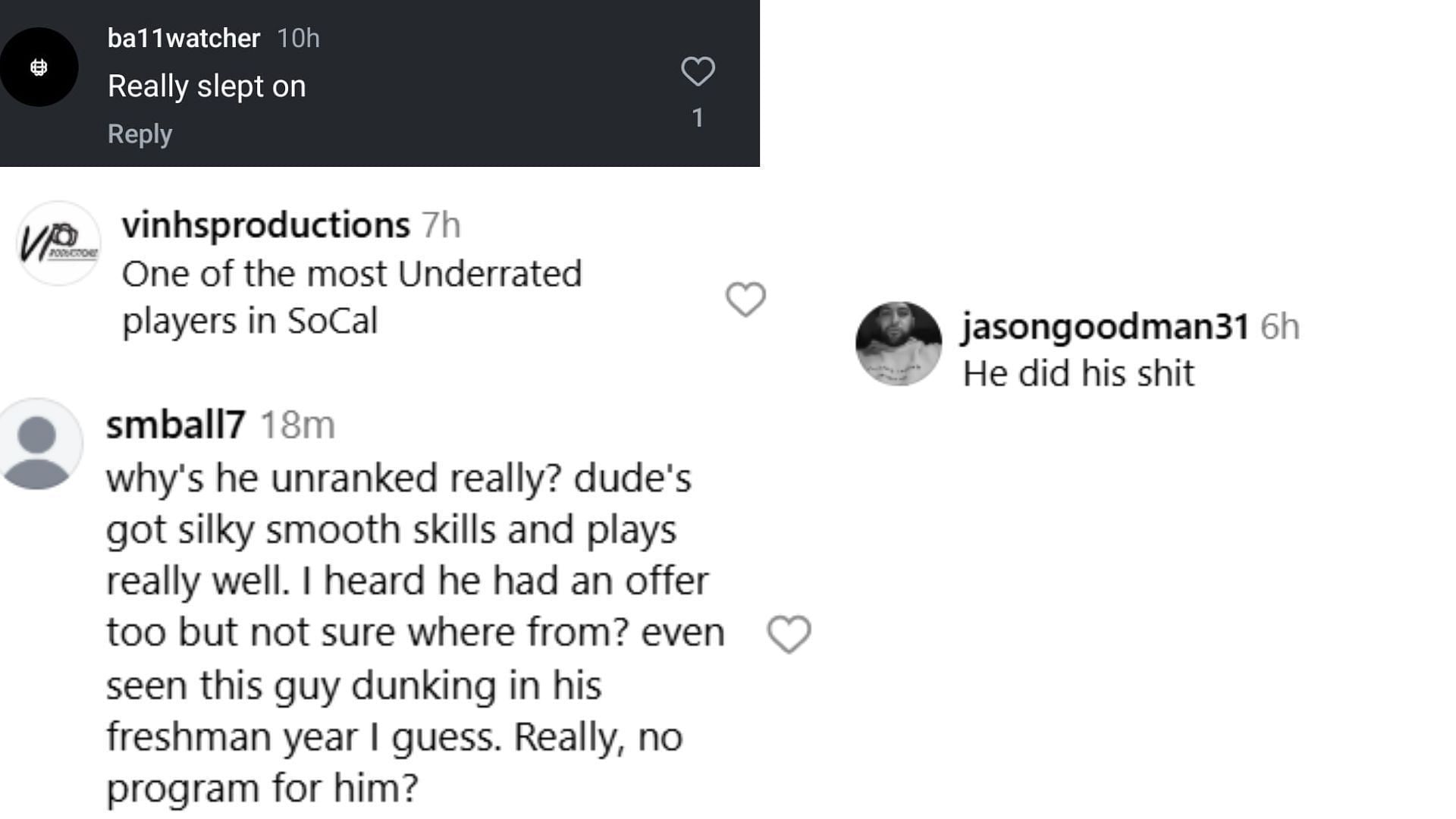 College hoops fans react to “underrated” guard Chris Komin’s 19 pts output despite loss vs. Roosevelt